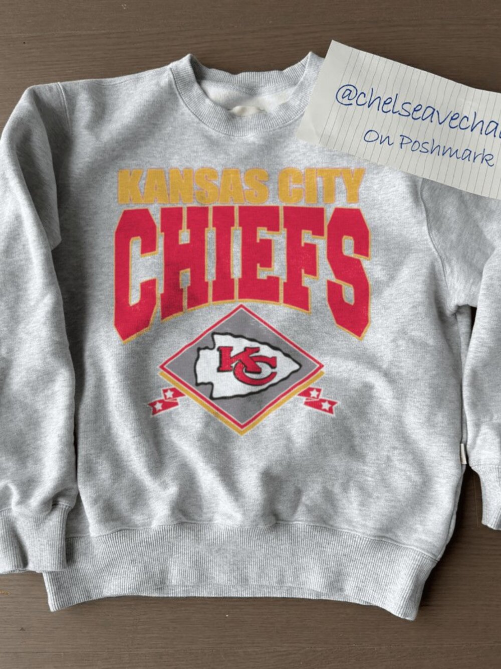 Vintage Kansas City Chiefs Sweatshirt, Retro NFL KC Chiefs Football Shirt Tee